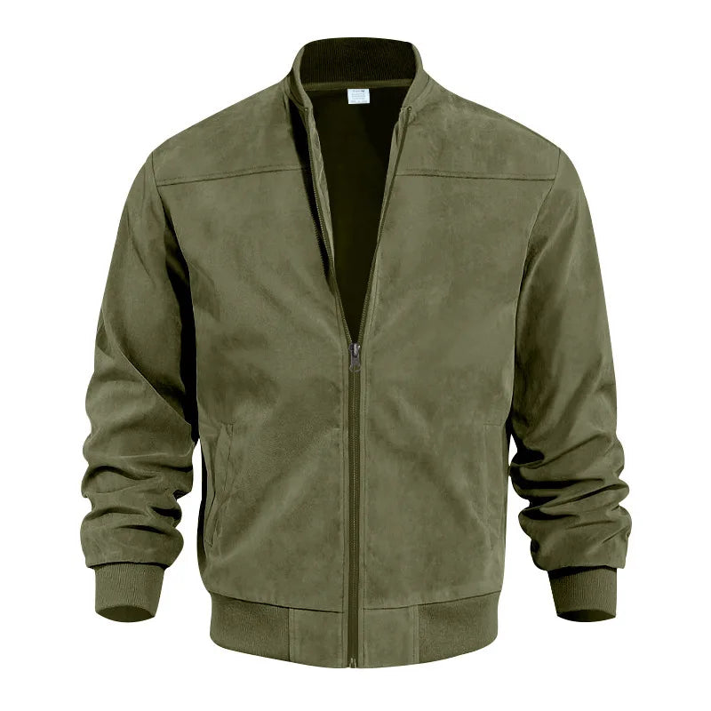 Men’s Zippered Vintage Bomber Jacket