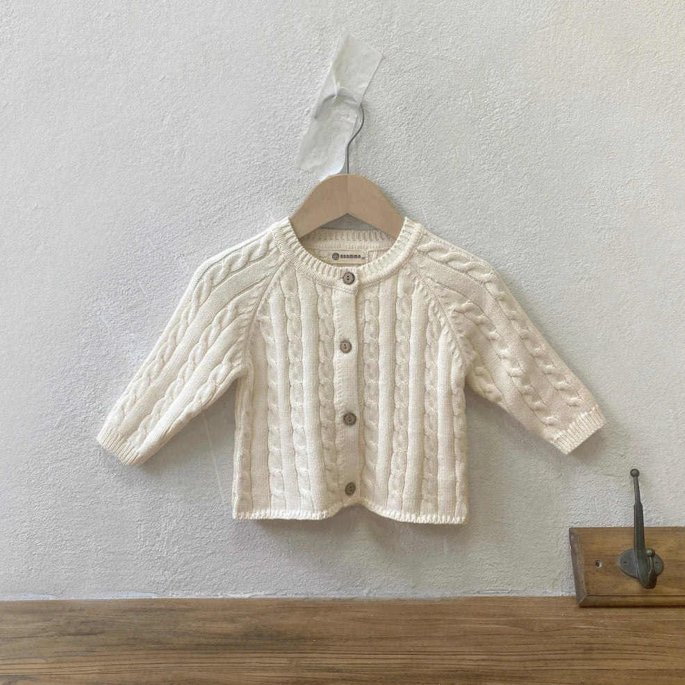 Cozy Button-Front Baby Cardigan