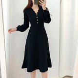 Women’s Autumn Knit Midi Dress
