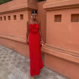 Sleeveless Backless Slim Long Dress