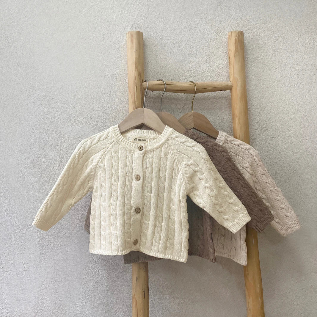 Cozy Button-Front Baby Cardigan