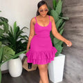 Sexy Casual Ruffles Bodycon Dress