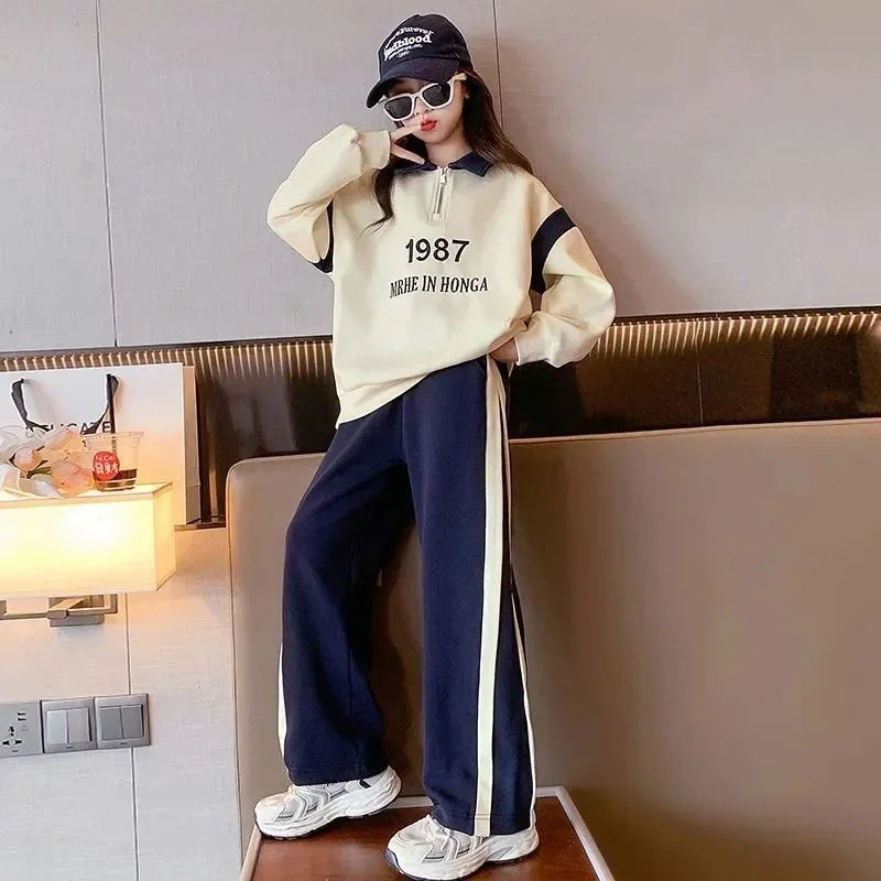 Girls’ Sport Tracksuit 2-Piece Set