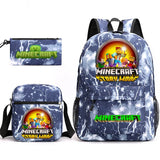 3-Piece Game-Themed School Backpack Set – With Pencil Case & Lunch Bag