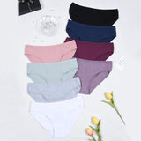 Ribbed Cotton Thong – Low-Rise Everyday Panties (8 Pieces)