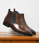 Men’s High-End Leather Non-Slip Boots