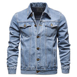 Men’s Casual Denim Jacket with Pockets