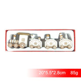 Merry Christmas Wooden Train Ornament