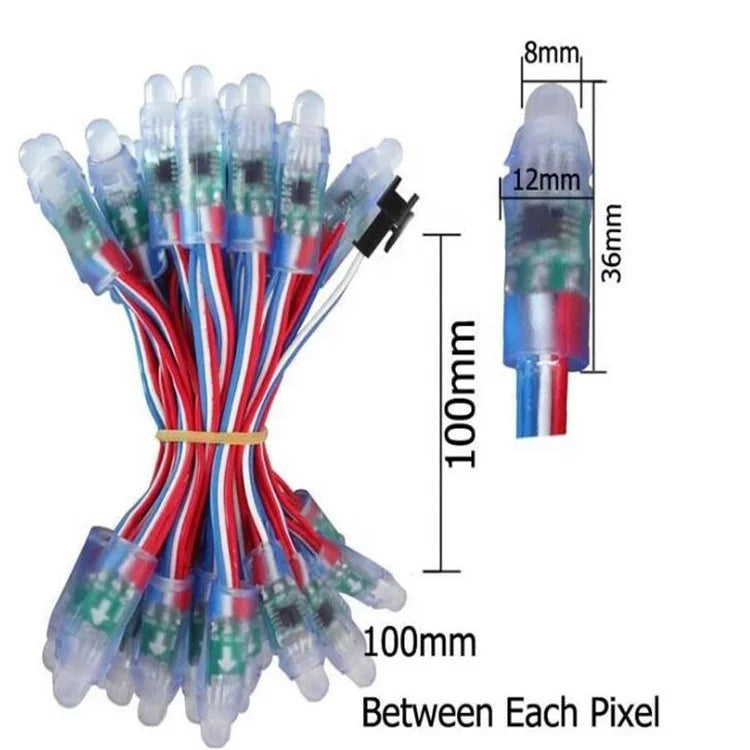 Addressable RGB LED Pixel String Light 10M