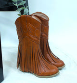 Girls’ Tassel Cowboy Boots