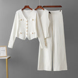 Women’s Slim-Fit Three-Piece Suit Set
