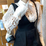 Women’s Elegant White Cotton Silk Blouse