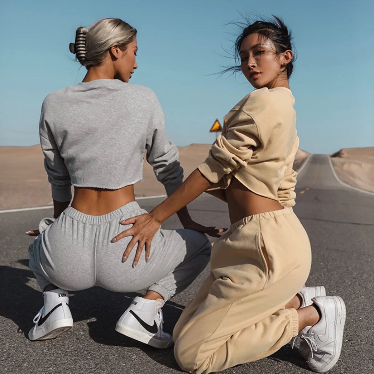 Women’s Loose-Fit 2-Piece Sweatshirt Set