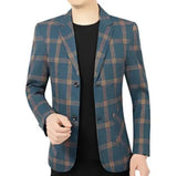 Men’s Plaid Casual Blazer