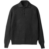 Men’s Polo Fit 3D Pattern Pullover Sweater