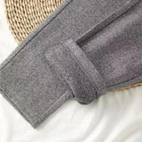 Women’s High Waisted Casual Cotton Suit Pants