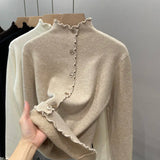 Women’s Long Sleeve Turtleneck Knitted Sweater