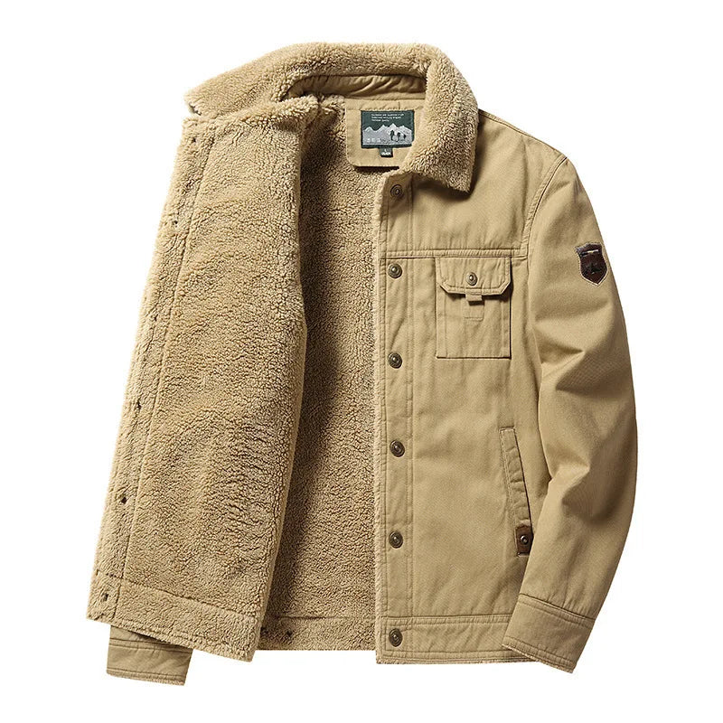 Men’s Heavyweight Fleeced Cotton Jacket