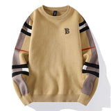 Men’s High-End O-Neck Pullover Sweater