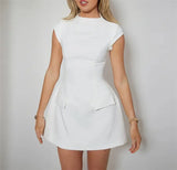 high Quality Thick Elegant Dress for Women Ladies Official Dresses Summer