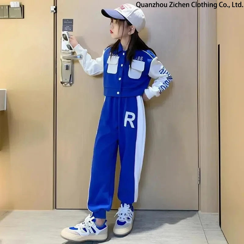 Korean Style Girls 2-Piece Sports Set