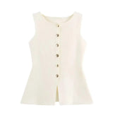 Women's Casual Knitted Vest Jacket
