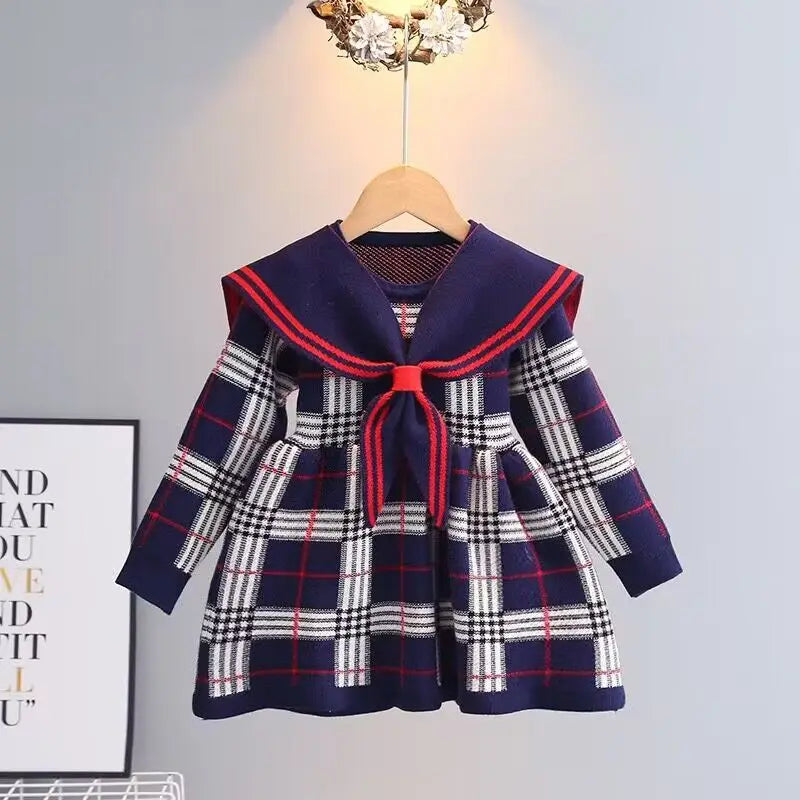 Baby Girls’ Casual Knitted Dress