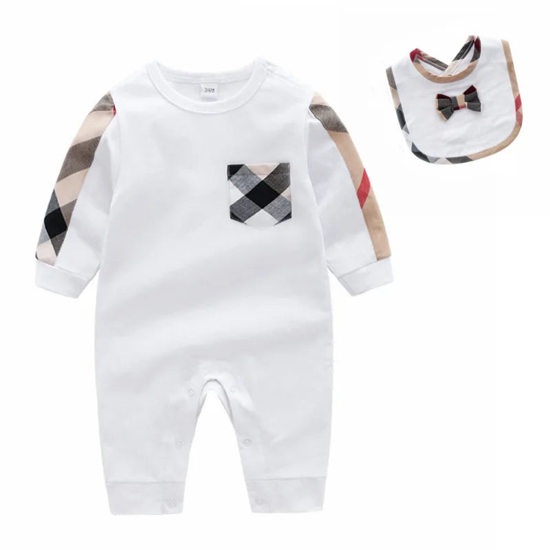 Unisex Cotton Baby Romper Set
