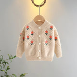 Girls’ Warm Knitted Cardigan