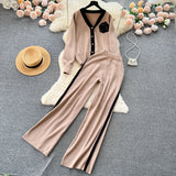 Women’s Elegant Knit Two-Piece Outfit