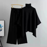 Women’s Knitted Turtleneck Pullover & Trousers Set