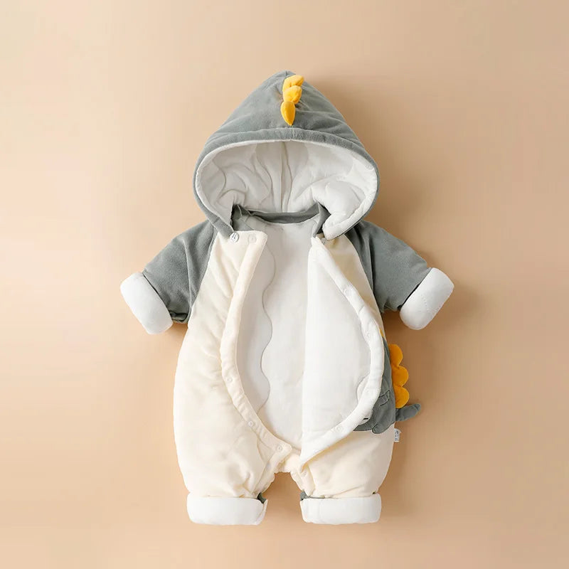 Unisex Winter Knitted Baby Jumpsuit
