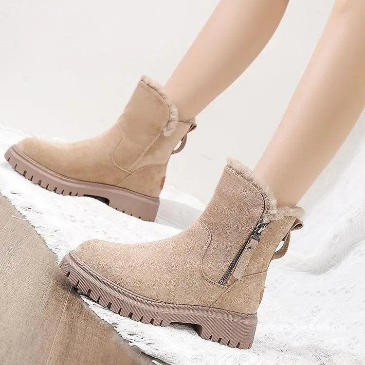 Women’s Elegant Suede Midi Boots