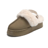 Women’s Suede Fur Warm Ankle Slippers