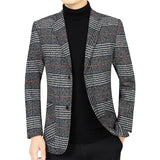 Men’s Plaid Casual Blazer