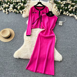 Women’s Elegant Knitted Two-Piece Set