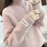Women’s Thick Mohair High Neck Winter Sweater