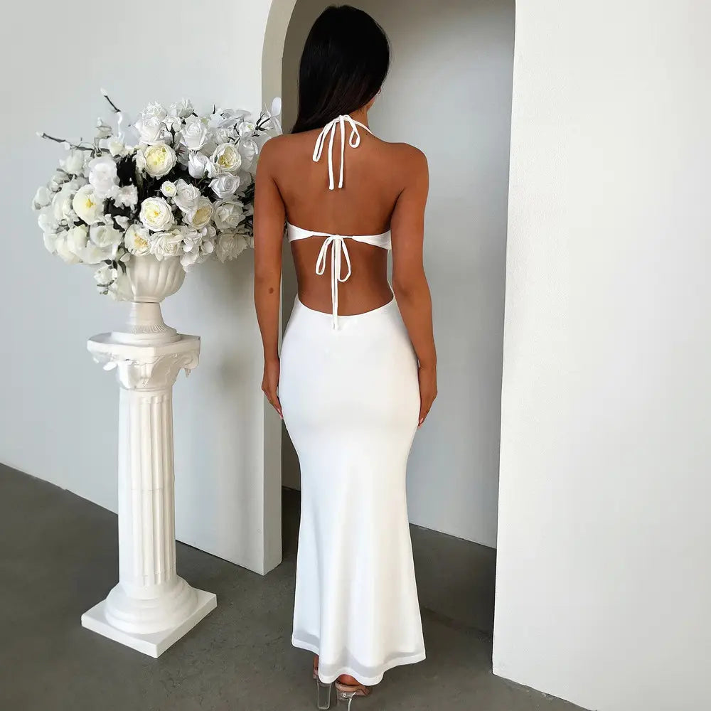 Bodycon Backless Maxi Long Dress