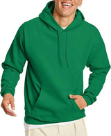 Men’s Solid Color Hoodie with Cartoon Accents