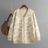 Women’s Argyle V-Neck Knit Pullover Sweater