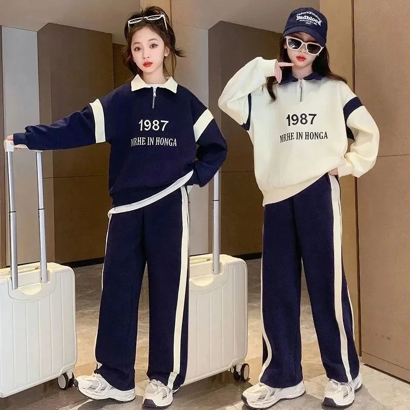 Girls’ Sport Tracksuit 2-Piece Set