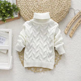 Kids’ Unisex Knitted Turtleneck Sweater