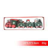 Merry Christmas Wooden Train Ornament