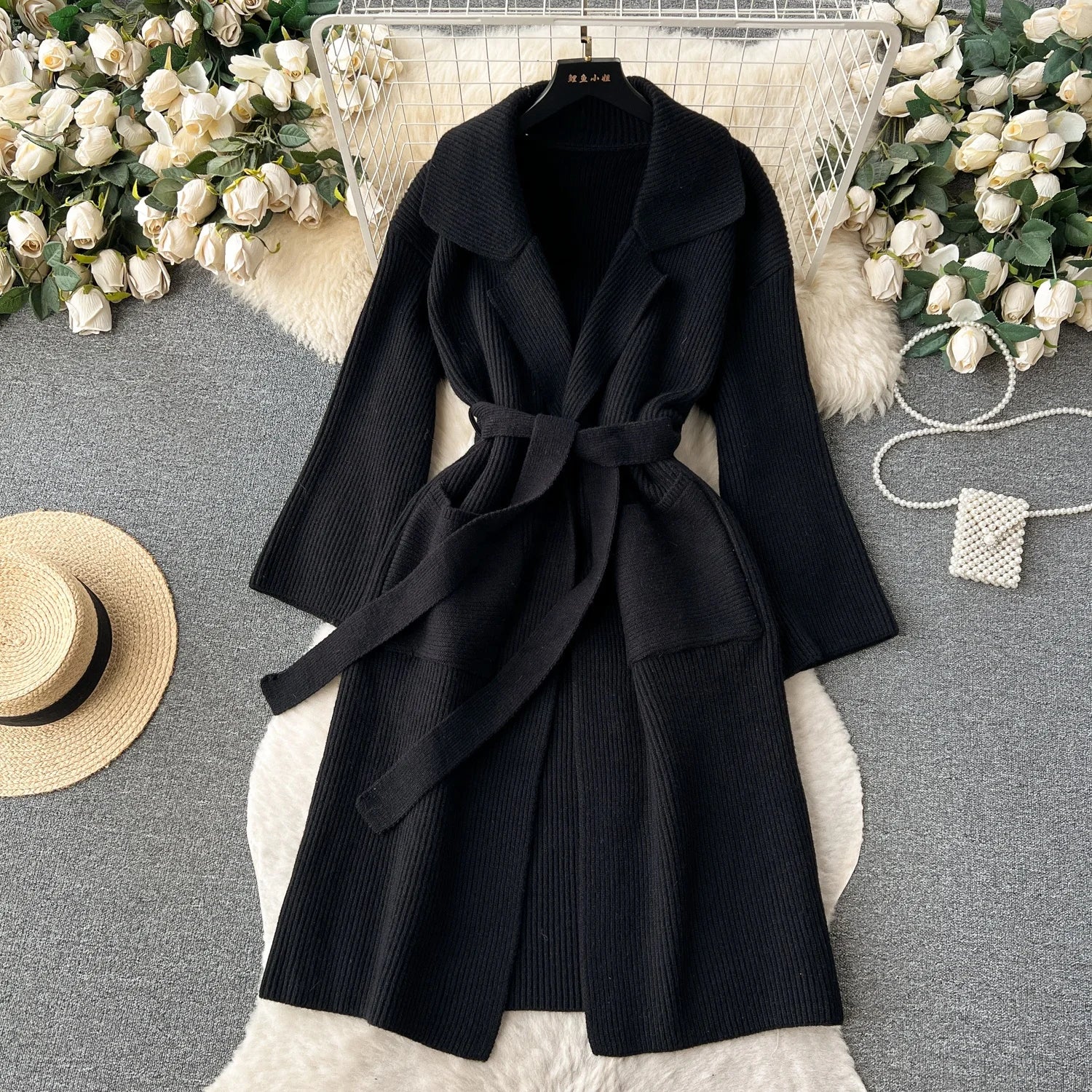 Women’s Loose Knit Cardigan Coat