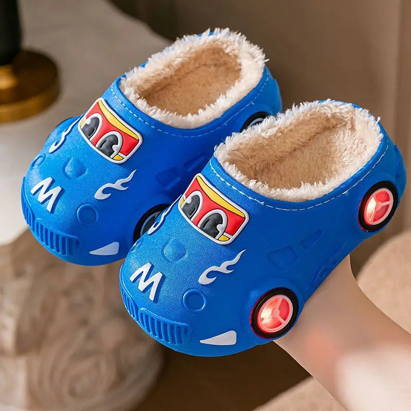 Kids’ Winter LED Light-Up Slippers