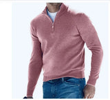 Men’s Knitted Half-Zipper Sweater