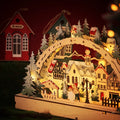 LED Wooden Christmas Village Decoration with Lights