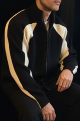 Men’s Zipper High Neck Pullover Sweater