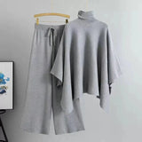 Women’s Knitted Turtleneck Pullover & Trousers Set