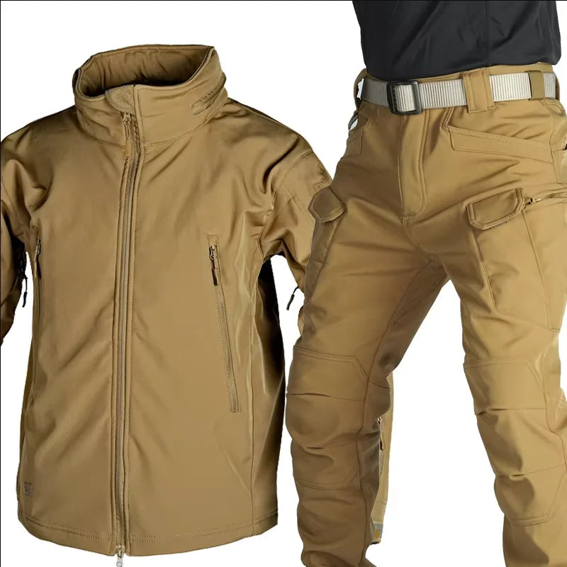 Men’s Waterproof Softshell Jacket & Pants Set